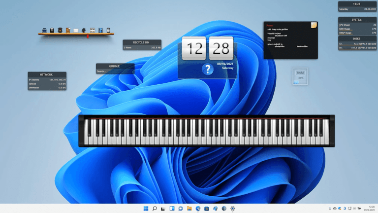 Cách sử dụng Rainmeter làm đẹp màn hình desktop Windows 11
