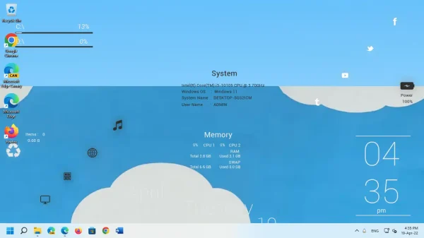 Cách sử dụng Rainmeter làm đẹp màn hình desktop Windows 11e