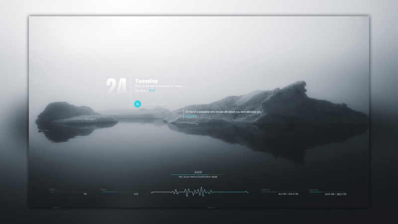 Chia sẻ các trang tải skin miễn phí cho Rainmeter