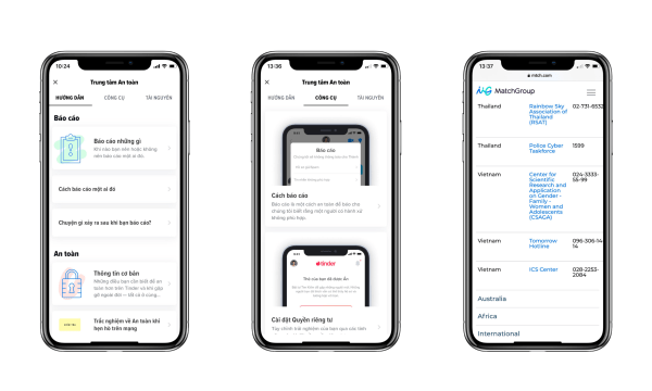 Tinder ra mắt Trung tâm An toàn tại Việt Nam