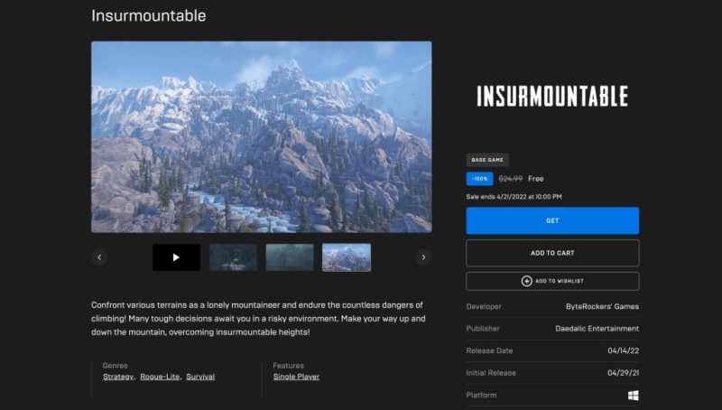 Tải miễn phí game Insurmountable