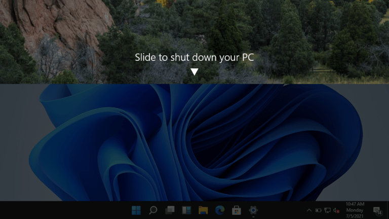 Cách dùng tính năng Slide to Shutdown trên Windows 11