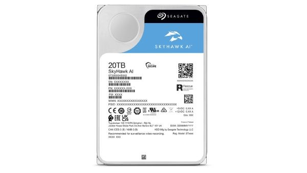 Seagate cung cấp ứng dụng bảo mật biên với ổ cứng SkyHawk AI 20TB 