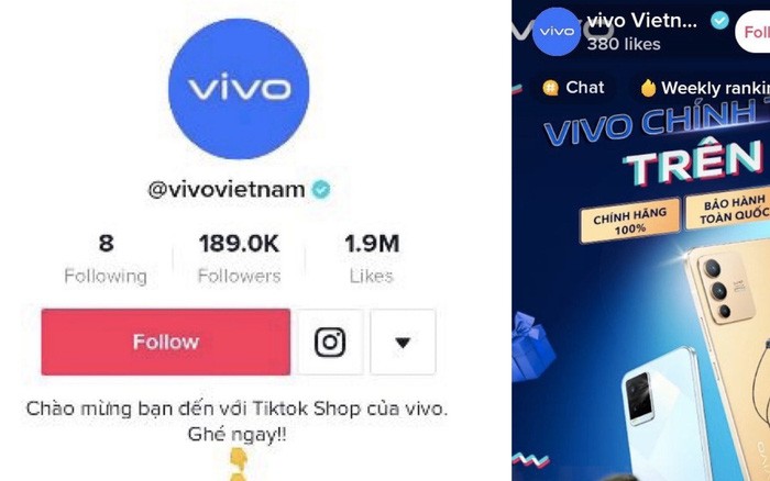 vivo mở rộng kênh bán hàng trực tuyến Tiktok Shop