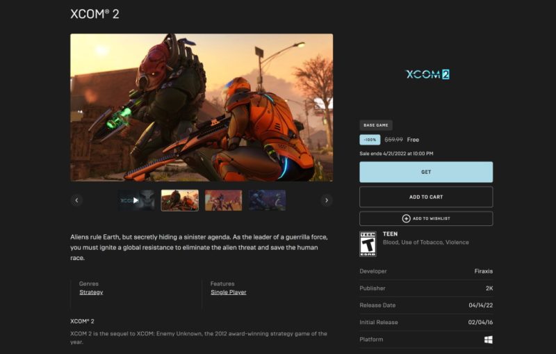 Tải miễn phí game XCOM 2