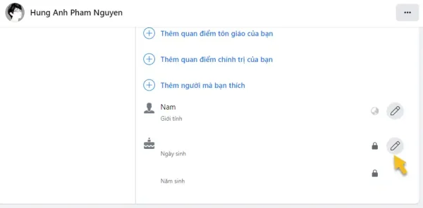 Cách tắt thông báo, ẩn sinh nhật của bạn trên Facebook 3