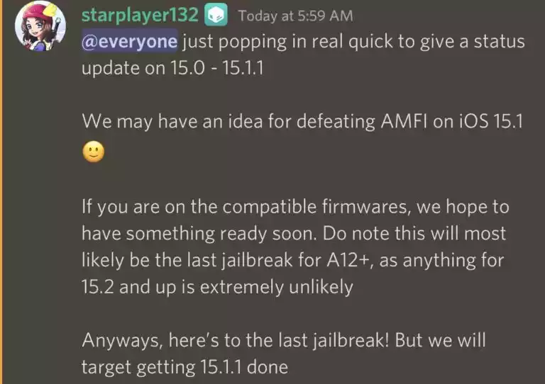 CoolStar đang phát triển bản jailbreak iOS 15.0-15.1.1