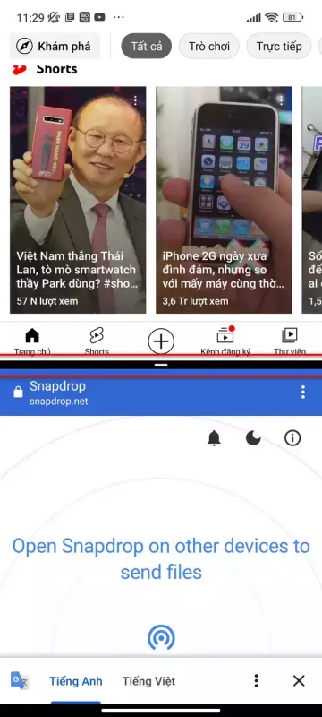 Cách chia đôi màn hình điện thoại Xiaomi