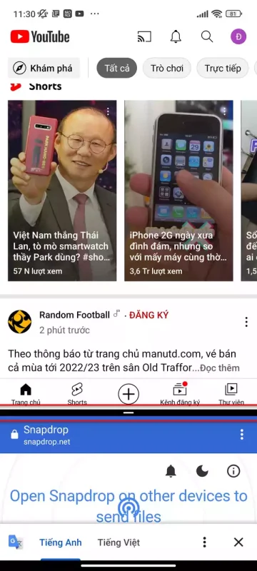 Cách chia đôi màn hình điện thoại Xiaomi
