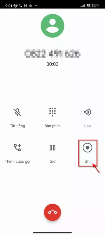 Ghi âm cuộc gọi Xiaomi