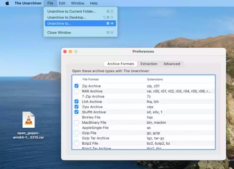 Cách giải nén file rar trên máy Mac