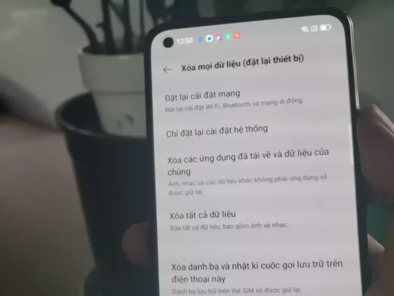 Cách reset điện thoại OPPO