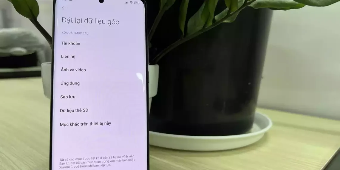 Cách reset điện thoại Xiaomi đơn giản