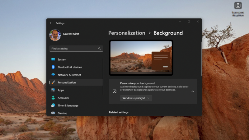 Cách ẩn mục Learn about this picture của Windows Spotlight