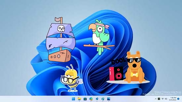 Cách kích hoạt, sử dụng Stickers trên màn hình Windows 11