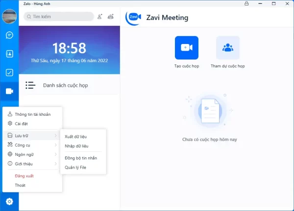 Cách sao lưu, phục hồi tin nhắn Zalo trên máy tính Windows 11b