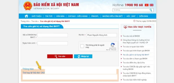 Cách tra cứu mã số Bảo hiểm y tế, Bảo hiểm xã hội 3