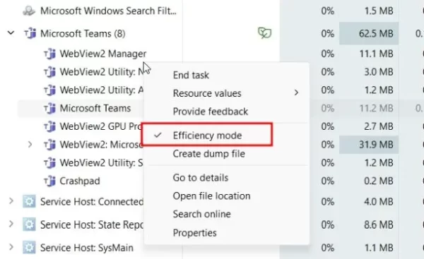 Efficiency Mode của Task Manager trên Windows 11 là gì 5