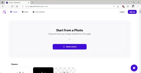 PhotoRoom Web App 1