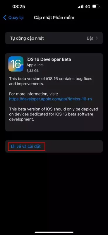 Cách cập nhật iPhone lên iOS 16 beta 1