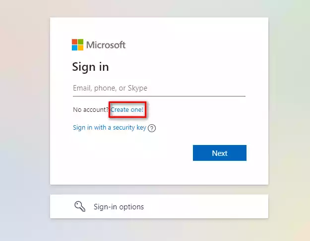 Cách đăng ký tài khoản Microsoft