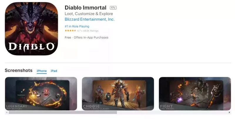 Diablo Immortal iOS