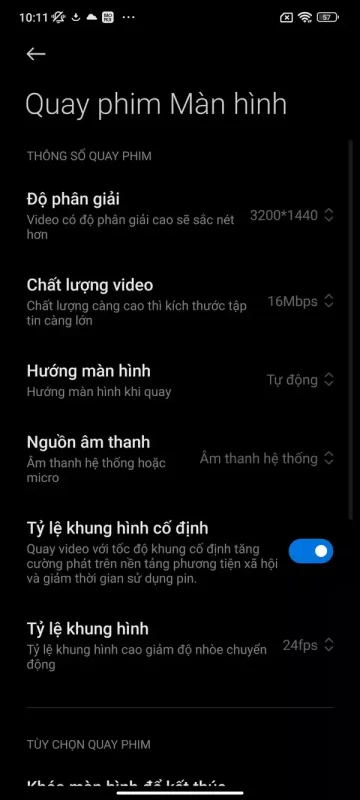 Cách quay màn hình điện thoại Xiaomi