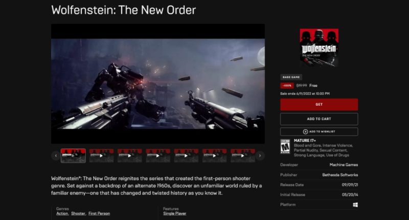 Tải miễn phí game Wolfenstein: The New Order