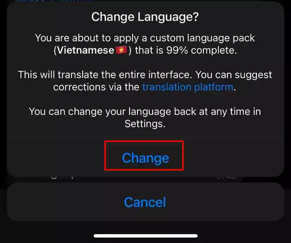 Telegram Tiếng Việt