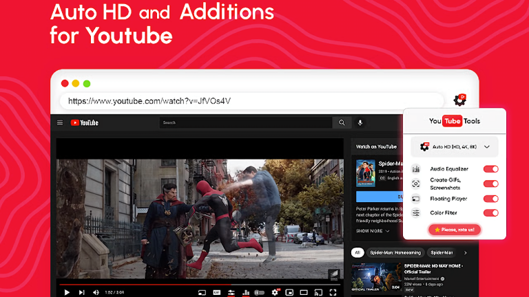 Tự điều chỉnh chất lượng video, màu sắc, chụp hình video YouTube