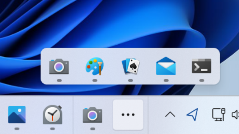 Cách bật ngăn phụ chứa ứng dụng trên thanh tác vụ Windows 11