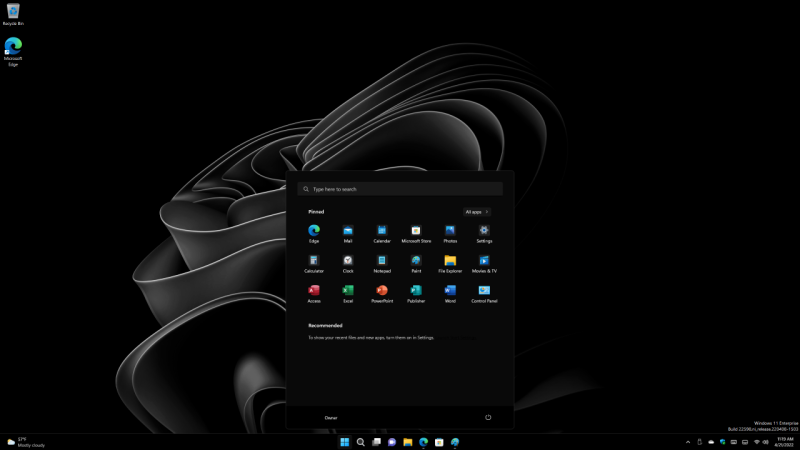 Cách đặt chế độ tối chỉ cho thanh tác vụ, trình đơn Start,…. trên Windows 11