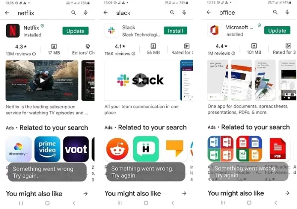 Cách khắc phục lỗi “Something went wrong. Try Again” trên Google Play 1