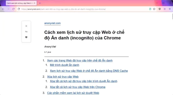 Cách xem trang web chặn trình chặn quảng cáo mà không cần extension hỗ trợ 4