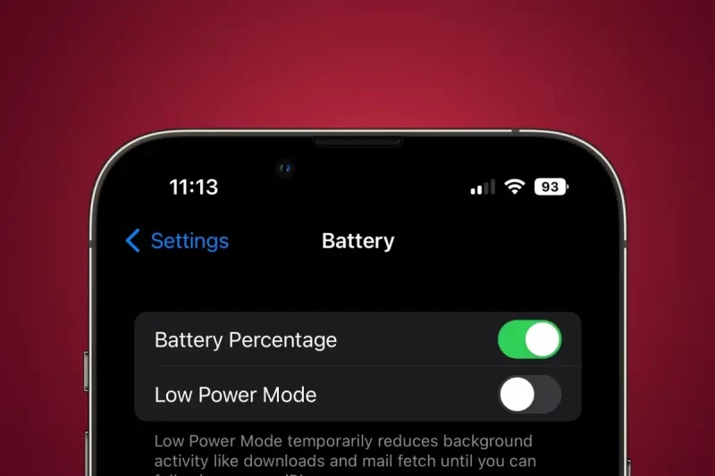 Cách hiển thị thanh phần trăm pin trên iOS 16