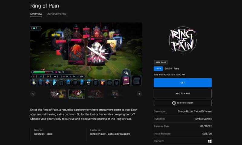 Tải miễn phí game Ring of Pain cho PC
