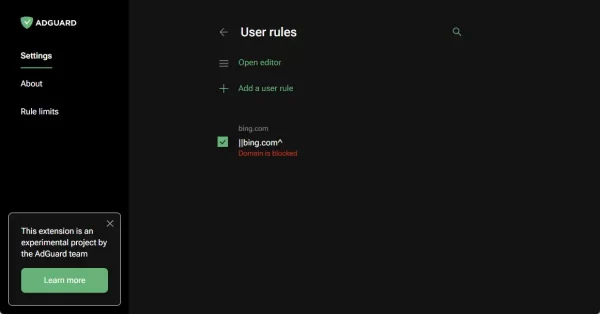 AdGuard AdBlocker MV3 Experimental 4