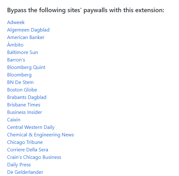 Bypass Paywalls 5