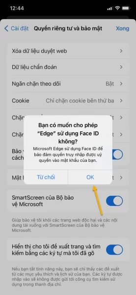 Cách sử dụng tính năng bảo vệ tab riêng tư Microsoft Edge trên iOS 4