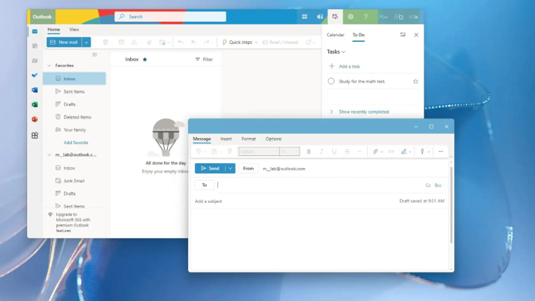 Dùng thử ứng dụng Outlook desktop mới trên Windows 11