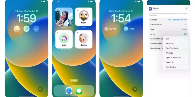 Favorites Widget: Gọi nhanh người thân, bạn bè, cấp cứu,… trên màn hình khóa iOS 16