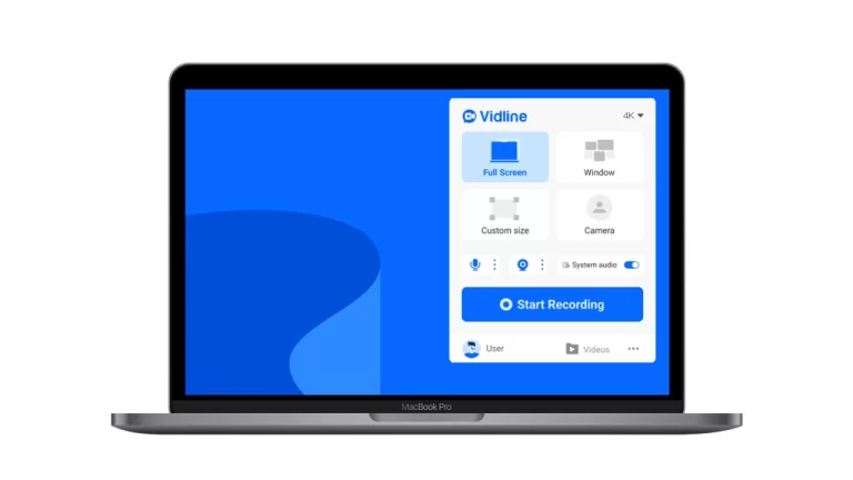 Vidline Screen Recorder Master: Ứng dụng quay video màn hình Windows 11, macOS không giới hạn