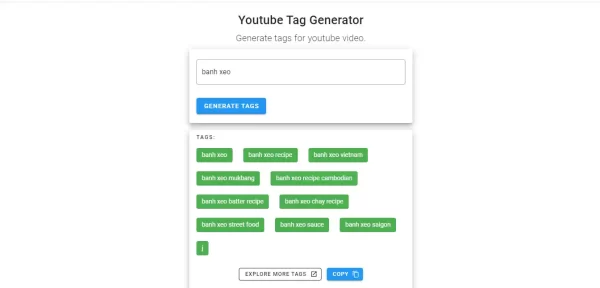 YouTube Tag Generator 2