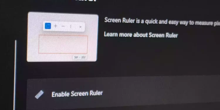 Screen Ruler: Đo nhanh kích thước màn hình bằng PowerToys