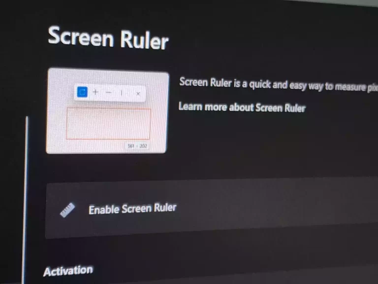 Screen Ruler: Đo nhanh kích thước màn hình bằng PowerToys
