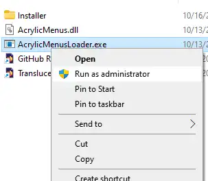 AcrylicMenus 2