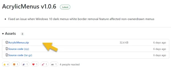 AcrylicMenus 4