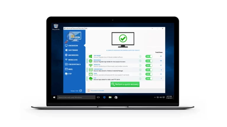 Cách sử dụng miễn phí Advanced Password Recovery Suite trong 6 tháng