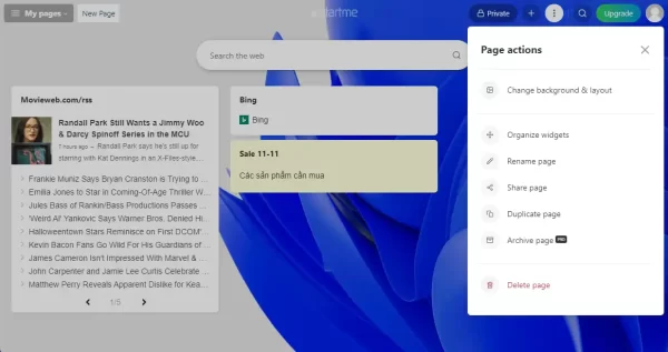 New tab page by start.me 14