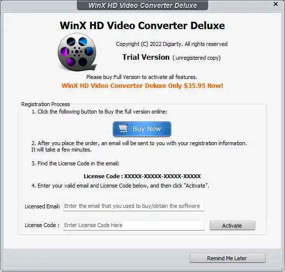 WinX HD Video Converter Deluxe 2